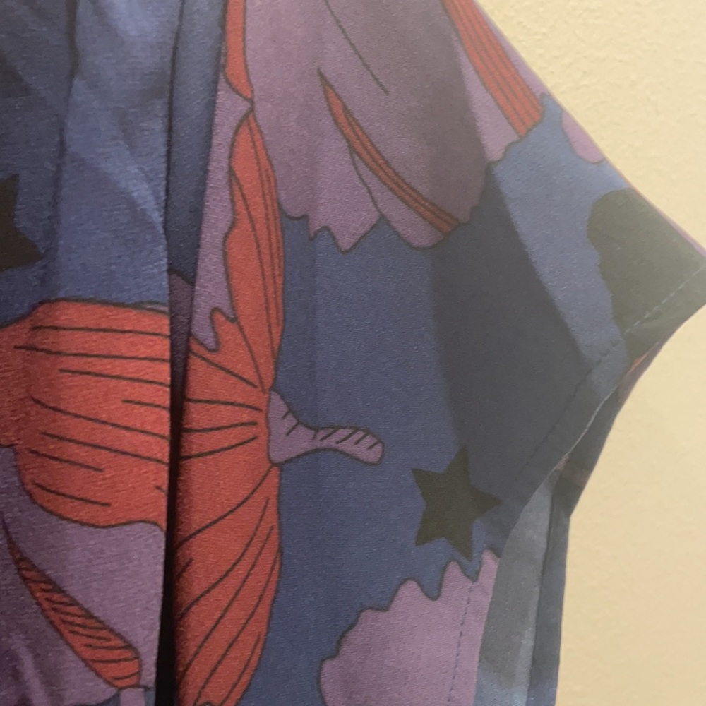 PLUS SIZE 4 X MODCLOTH JUMPSUIT ELASTIC WAIST TIE CAN TIE FRONT OR BACK … - Picture 6 of 12